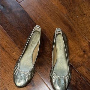 Gold flats super comfy